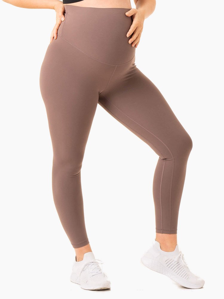 Ryderwear Active Bump Leggings Czekolada | ETCRSA742