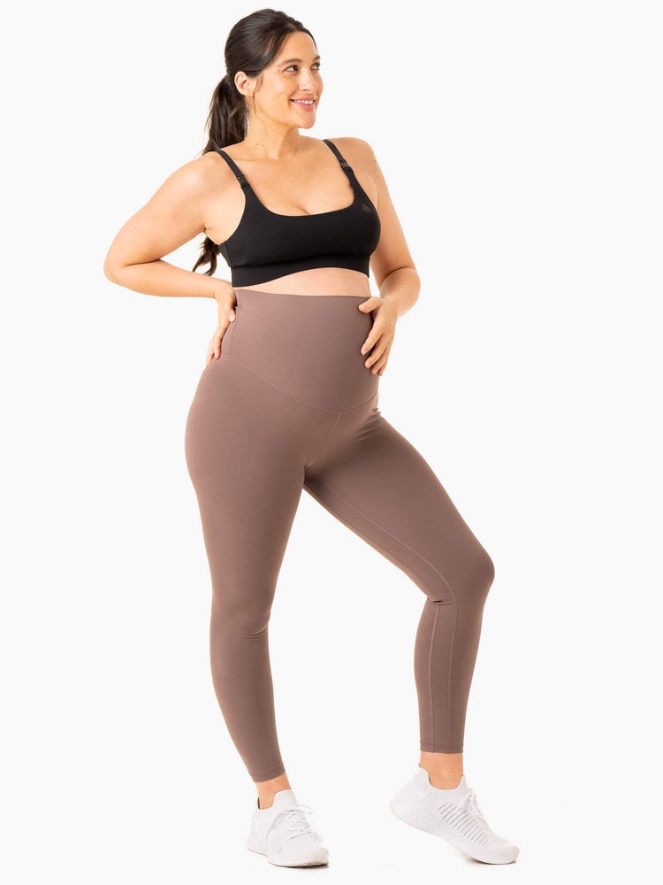 Ryderwear Active Bump Leggings Czekolada | ETCRSA742