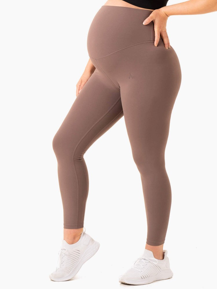 Ryderwear Active Bump Leggings Czekolada | ETCRSA742