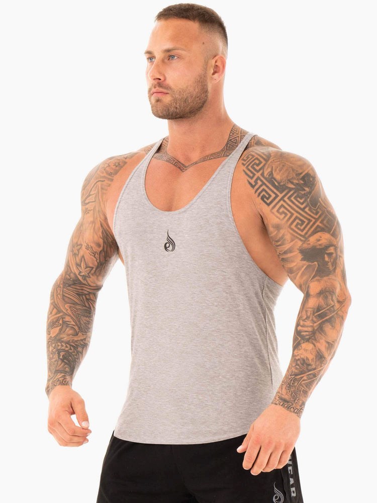 Ryderwear Active T-Back Szare | IVOKXW956