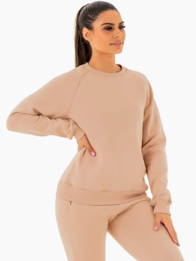 Ryderwear Adapt Boyfriend Swetry Nude | GVETZF107