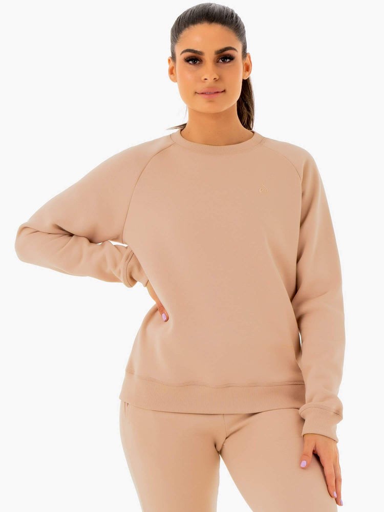 Ryderwear Adapt Boyfriend Swetry Nude | GVETZF107