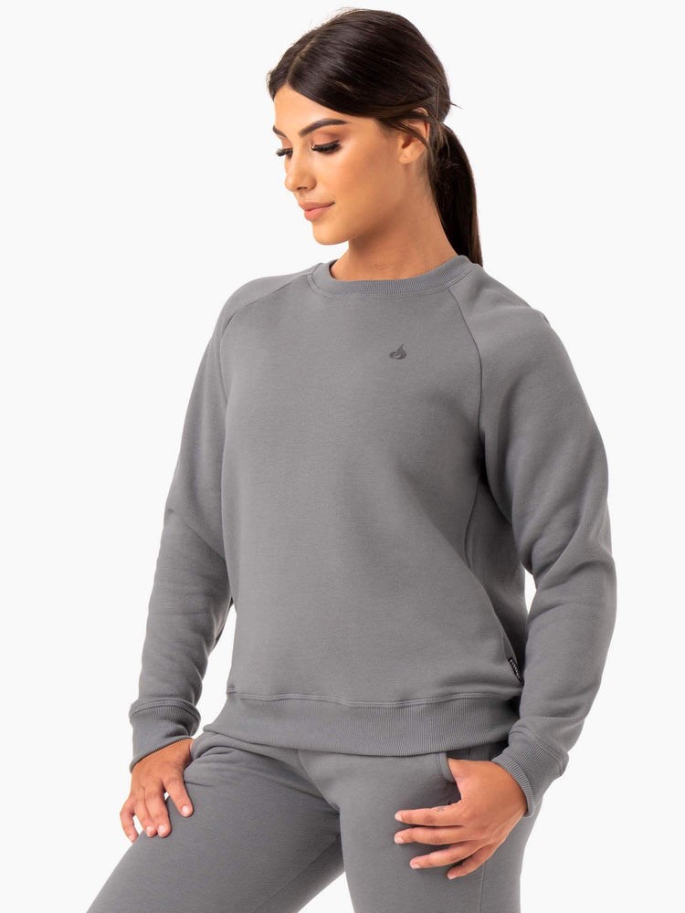 Ryderwear Adapt Boyfriend Swetry Szare | UMFPOK974