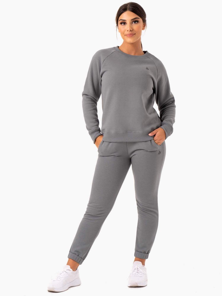 Ryderwear Adapt Boyfriend Swetry Szare | UMFPOK974