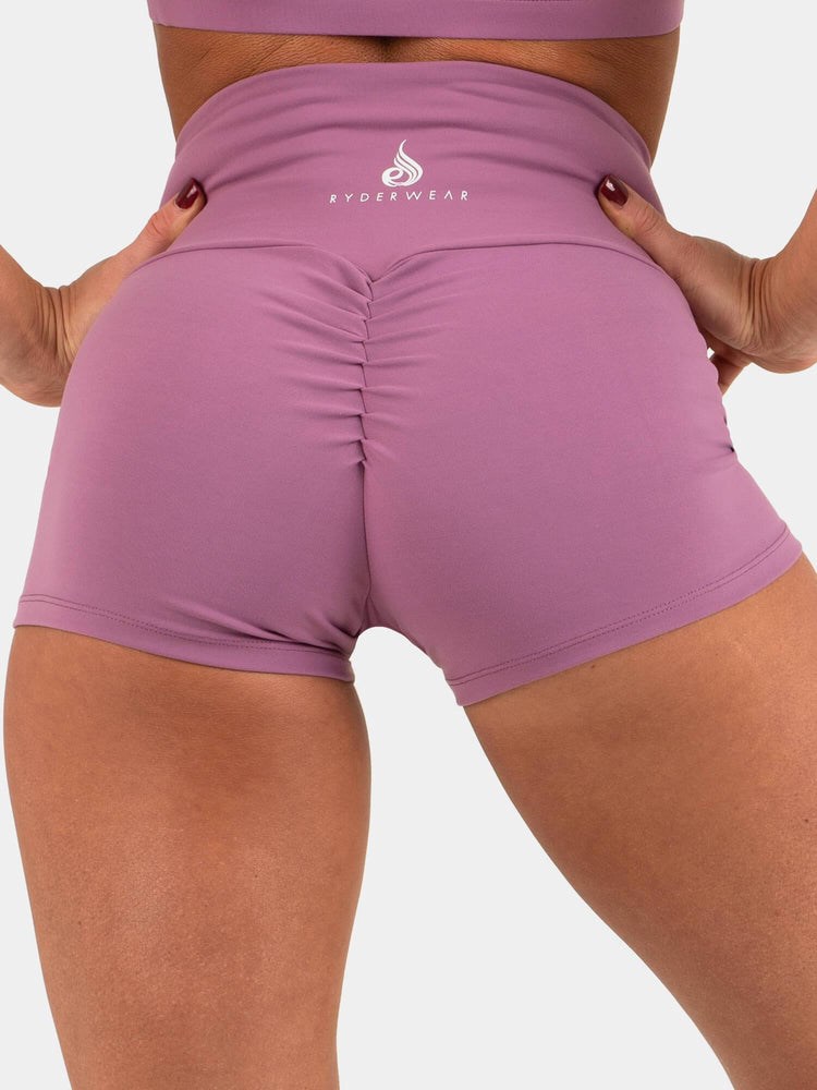 Ryderwear Animal Scrunch Bum Shorts Fioletowe | ZIRVNO953