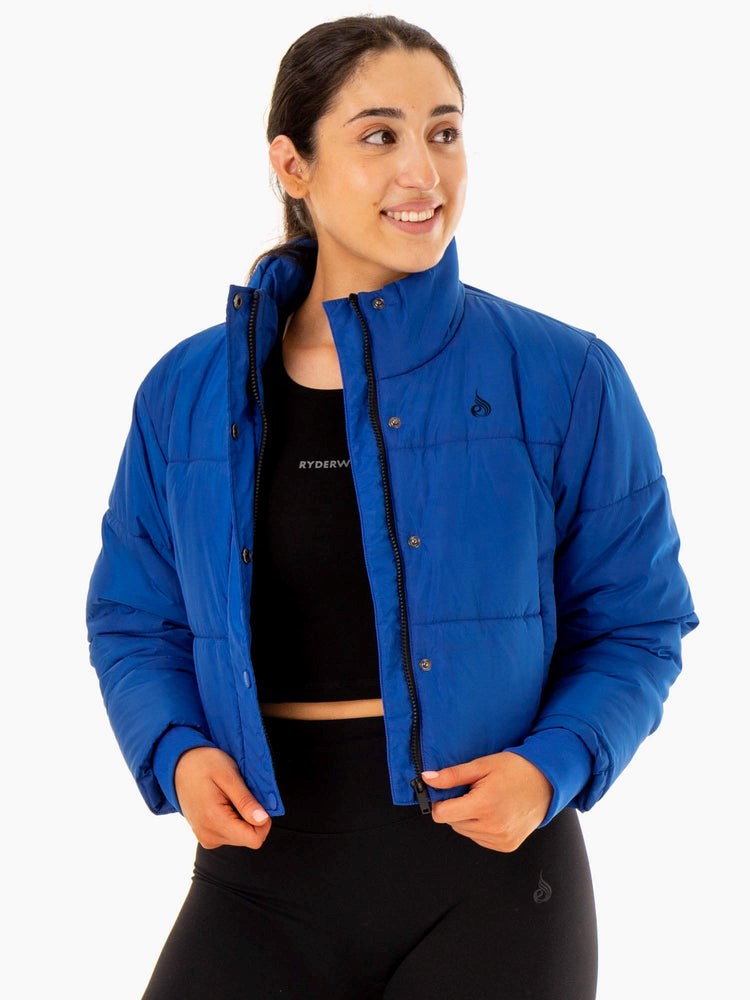 Ryderwear Apex Puffer Jacket Niebieskie | ONTEXI072