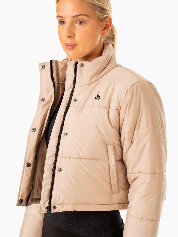 Ryderwear Apex Puffer Jacket Nude | YCXNKF386