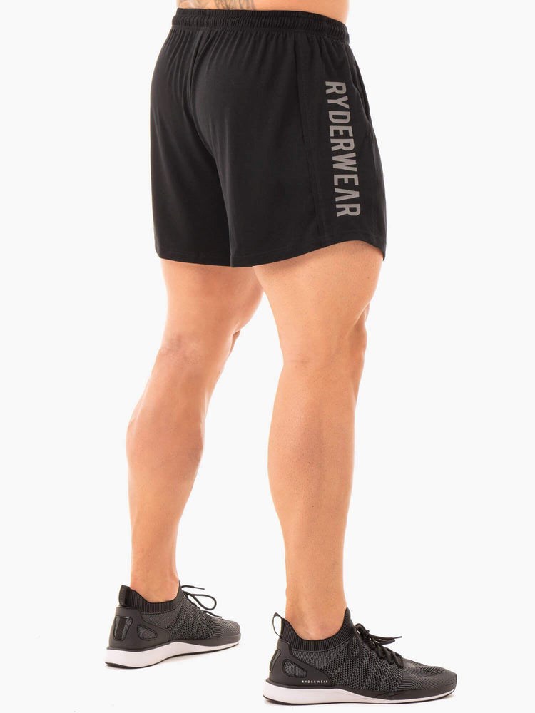 Ryderwear Arnie Shorts Czarne | ATHBJO670