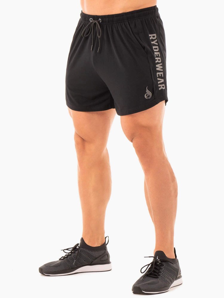 Ryderwear Arnie Shorts Czarne | ATHBJO670