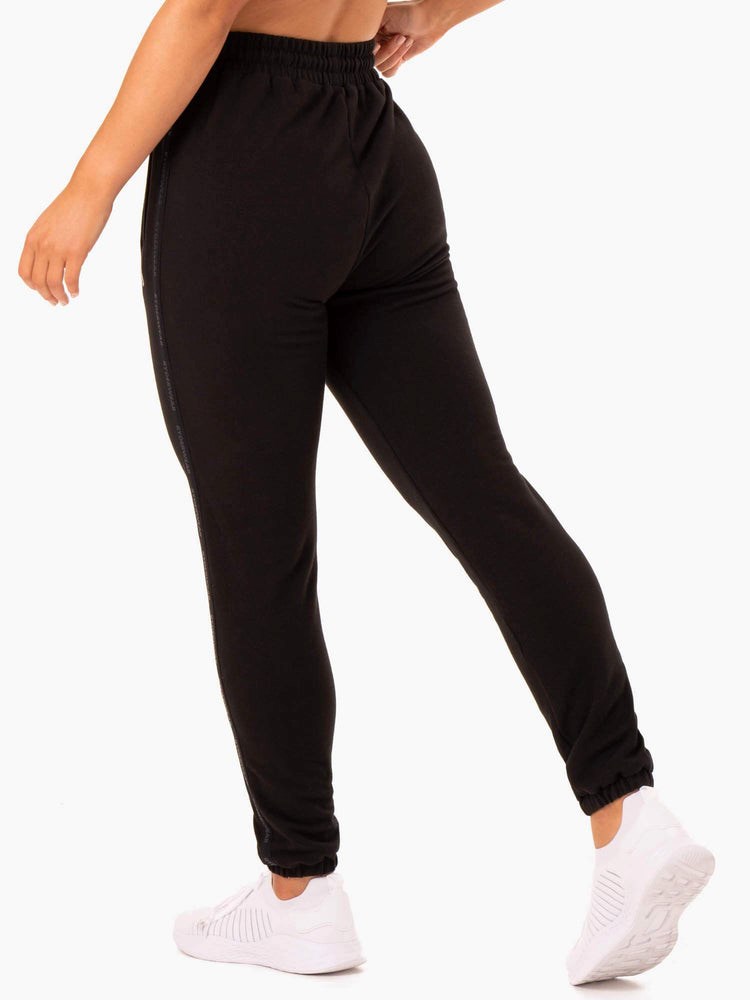 Ryderwear Base High Waisted Track Pants Czarne | KRCTAD279