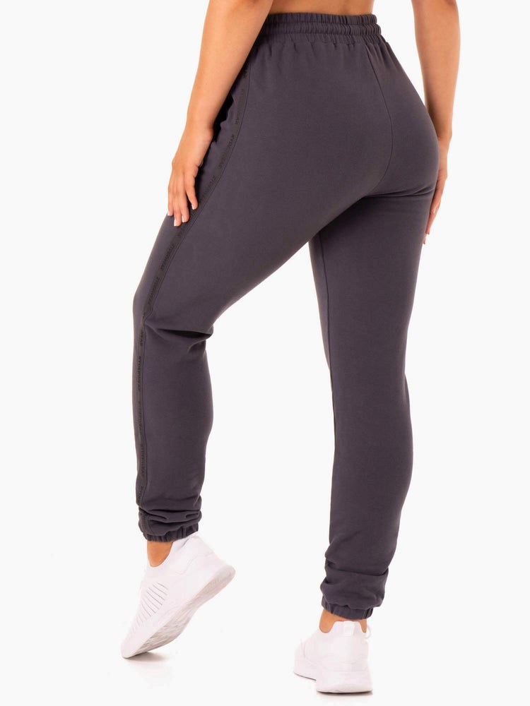 Ryderwear Base High Waisted Track Pants Charcoal | OGFPDH604