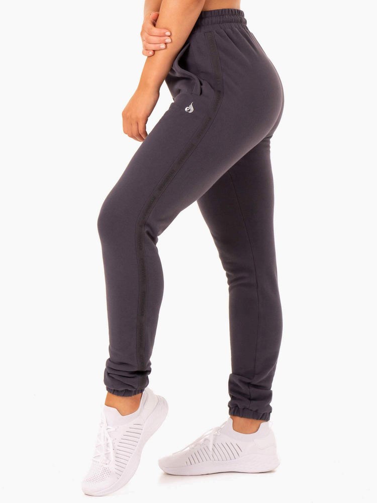 Ryderwear Base High Waisted Track Pants Charcoal | OGFPDH604