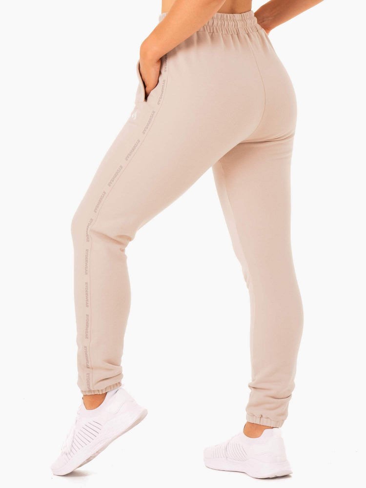 Ryderwear Base High Waisted Track Pants Mushroom | YGTRCB254