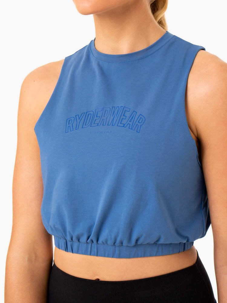 Ryderwear Bokser Muscle Tank Niebieskie | JBEPYR501