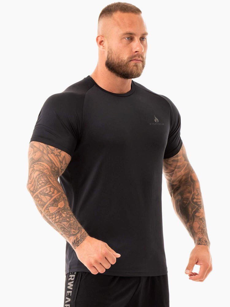 Ryderwear Breeze T-Shirt Czarne | GWPNRT648