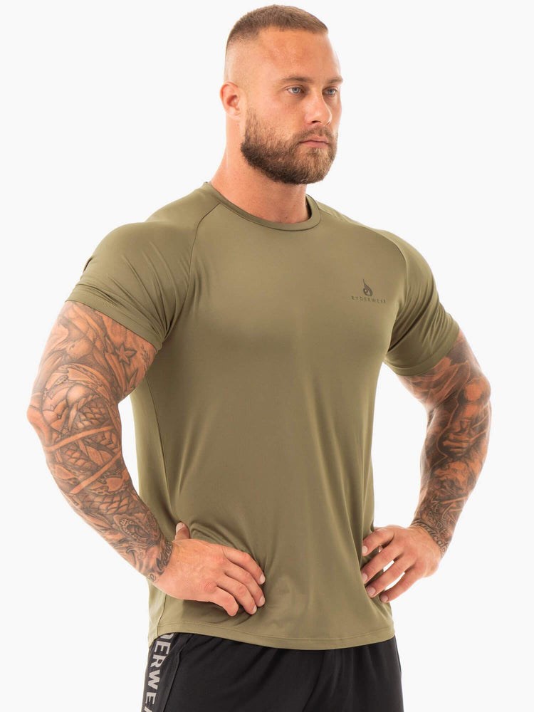 Ryderwear Breeze T-Shirt Khaki | BDCSUJ650