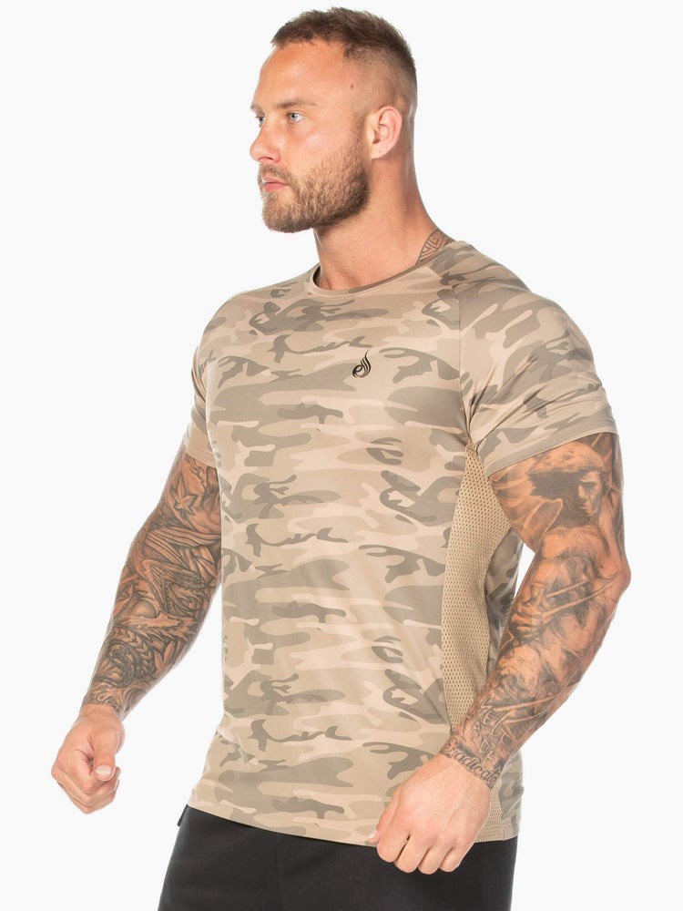 Ryderwear Camo Mesh T-Shirt Camo | YPJZLB086