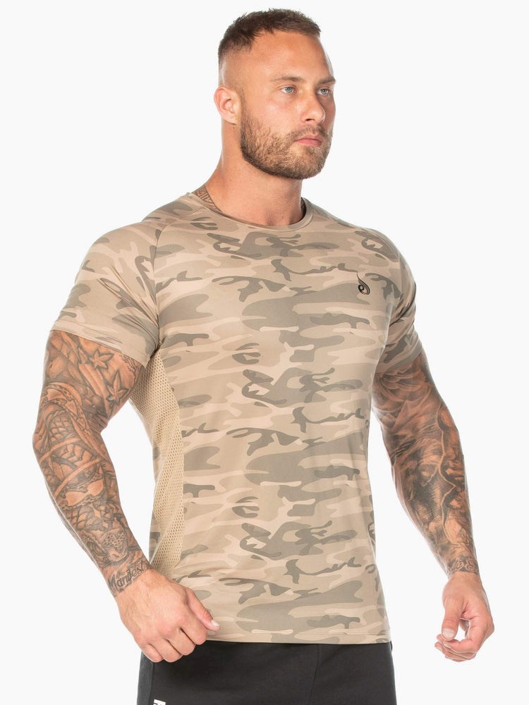 Ryderwear Camo Mesh T-Shirt Camo | YPJZLB086