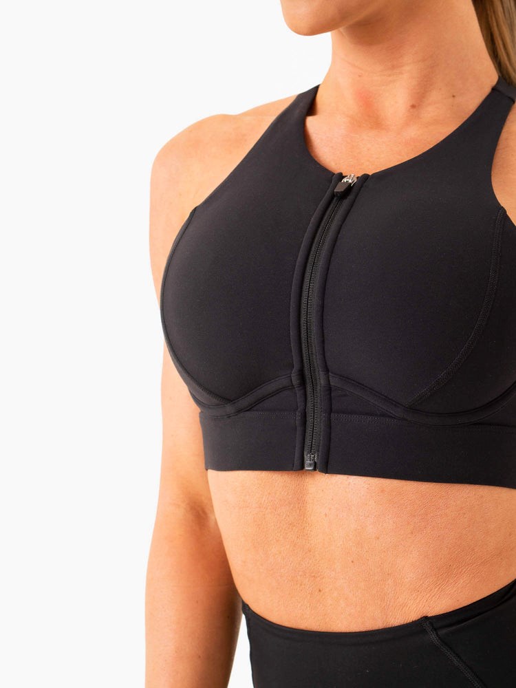 Ryderwear Critical High Impact Sports Bra Czarne | SQBRNT147