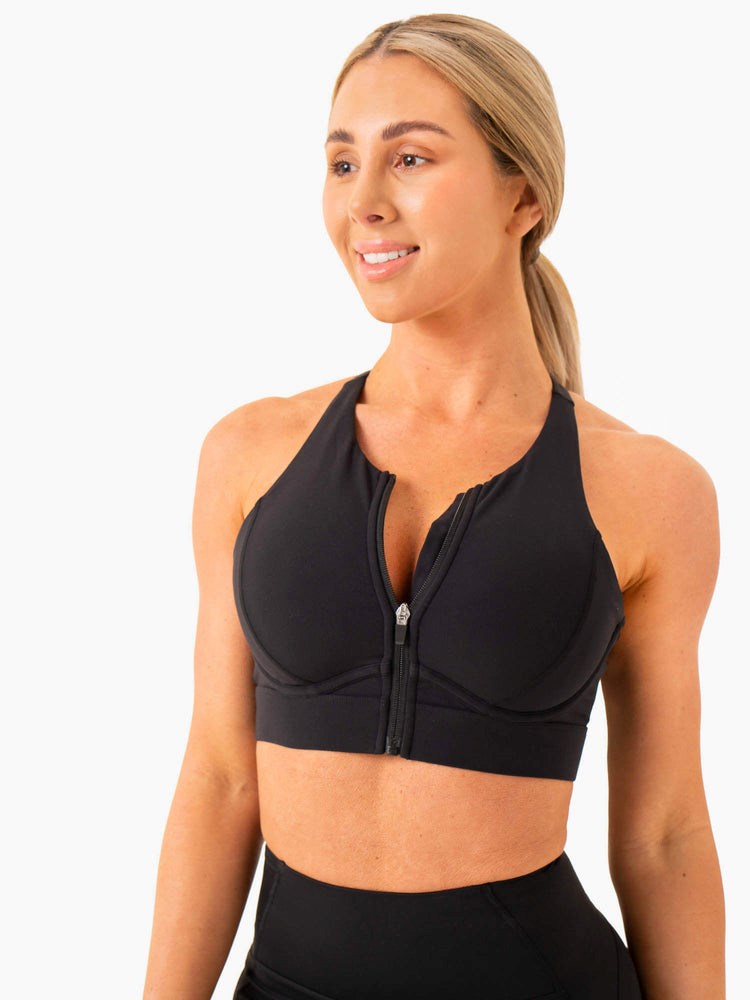 Ryderwear Critical High Impact Sports Bra Czarne | SQBRNT147