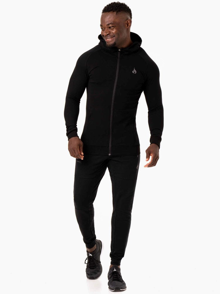 Ryderwear Critical Zip Up Hoodie Czarne | KLSMVB931