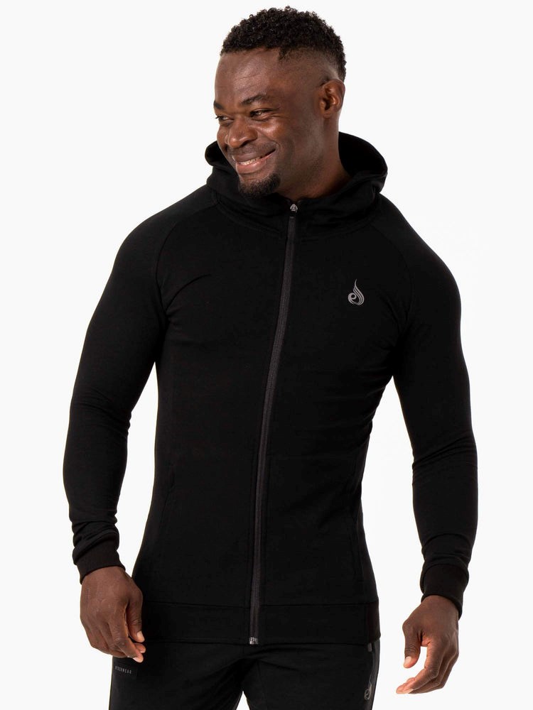 Ryderwear Critical Zip Up Hoodie Czarne | KLSMVB931