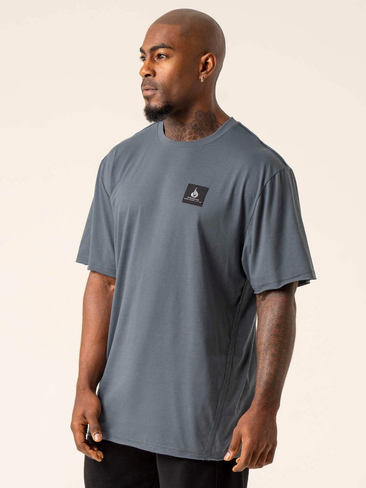 Ryderwear Dynamic Oversized T-Shirt Petrol | QABIVJ985