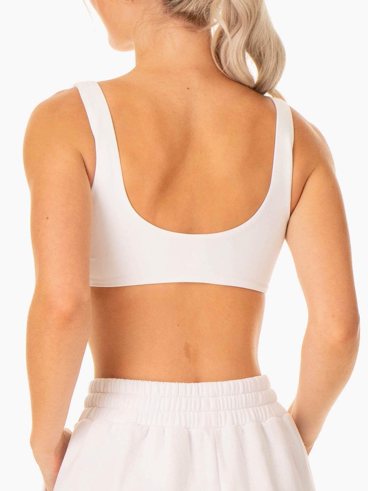 Ryderwear Elevate Lounge Bra Białe | ONGYZF546