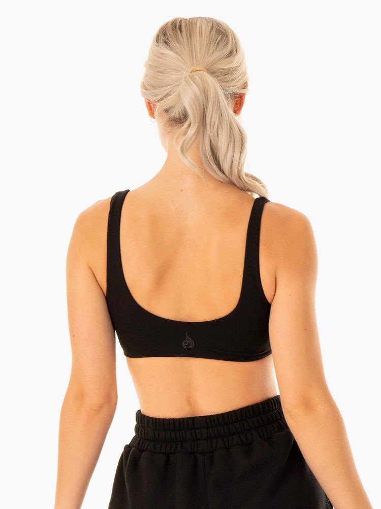 Ryderwear Elevate Lounge Bra Czarne | RIXDTE391