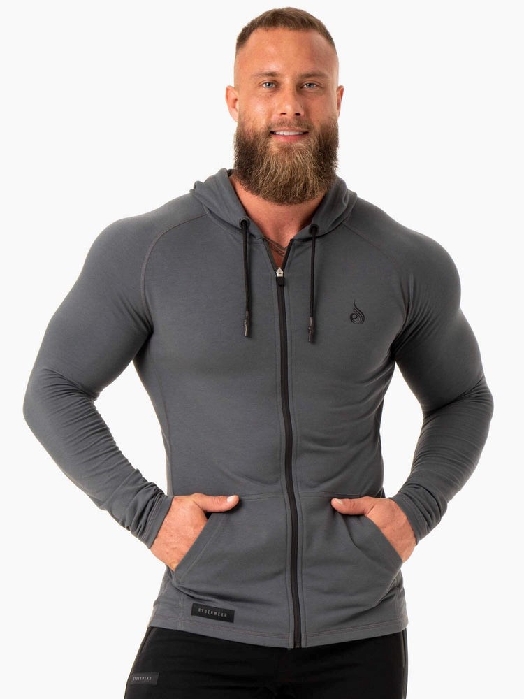 Ryderwear Endurance Zip Up Jacket Charcoal | PWECIV153