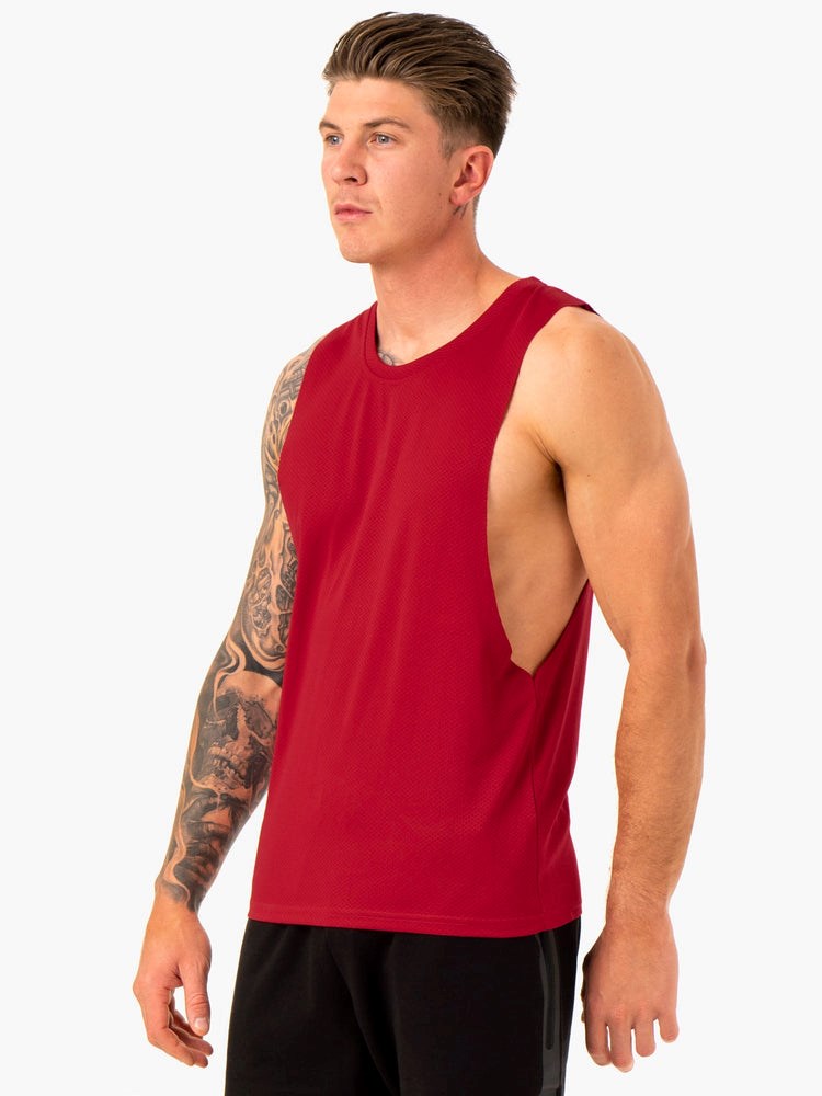 Ryderwear Enhance Baller Tank Bordowe | BDCEJZ796