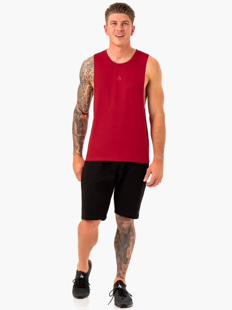 Ryderwear Enhance Baller Tank Bordowe | BDCEJZ796