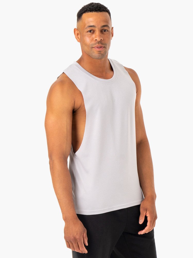 Ryderwear Enhance Baller Tank Szare | LREVKG931