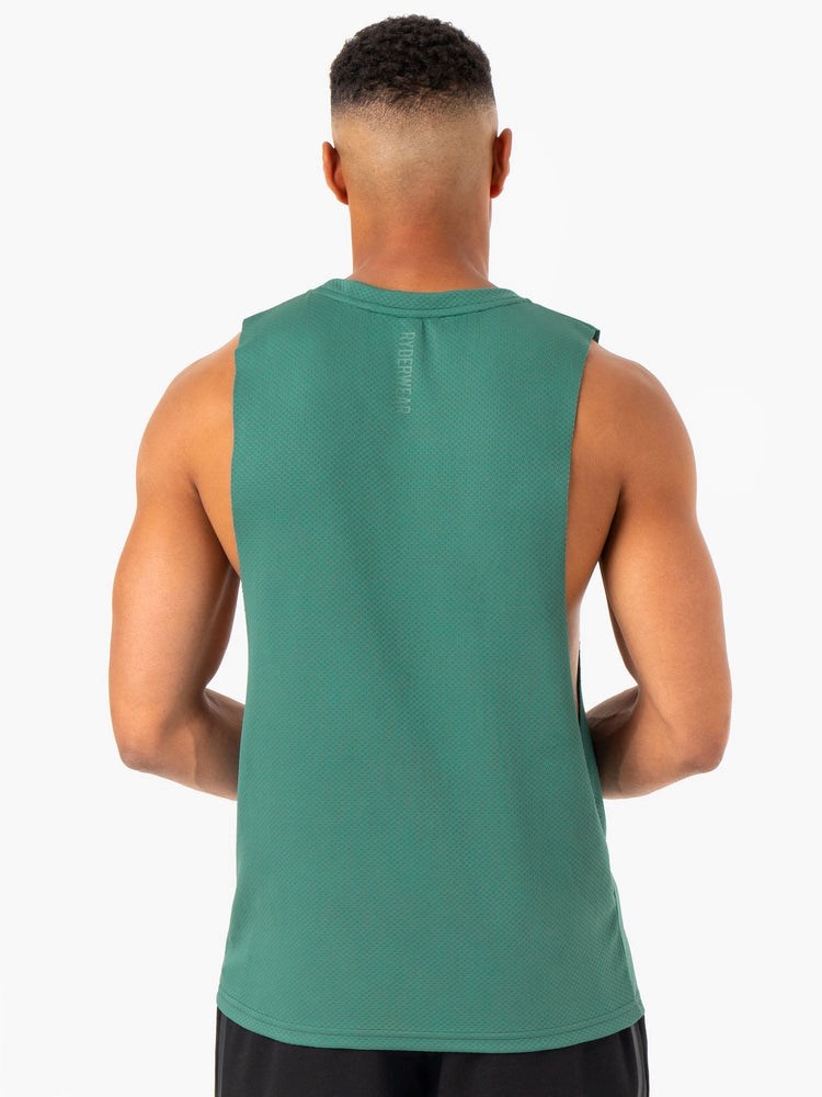 Ryderwear Enhance Baller Tank Zielone | LPCGWQ708