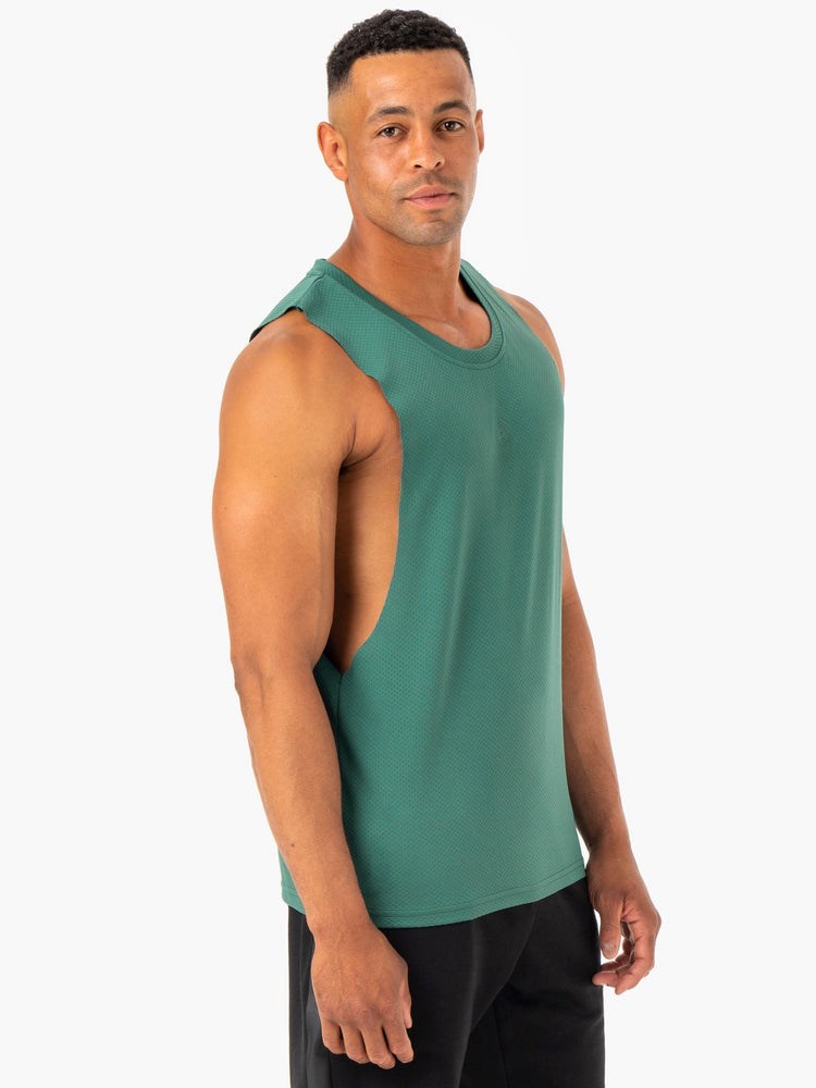 Ryderwear Enhance Baller Tank Zielone | LPCGWQ708