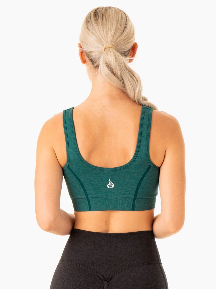 Ryderwear Enhance Seamless Sports Bra Teal | FLNKTG716