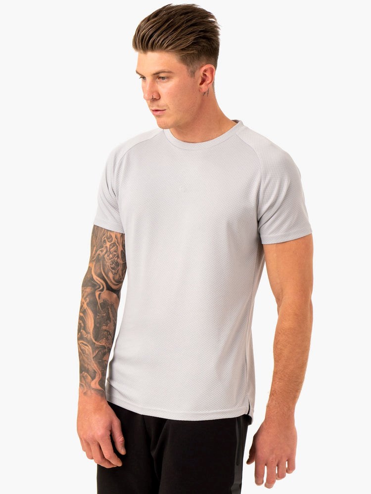 Ryderwear Enhance T-Shirt Szare | AHQMWT409