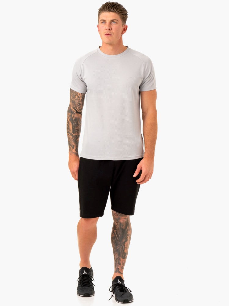 Ryderwear Enhance T-Shirt Szare | AHQMWT409