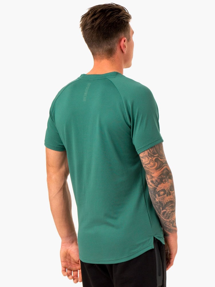 Ryderwear Enhance T-Shirt Zielone | NHOUEP271