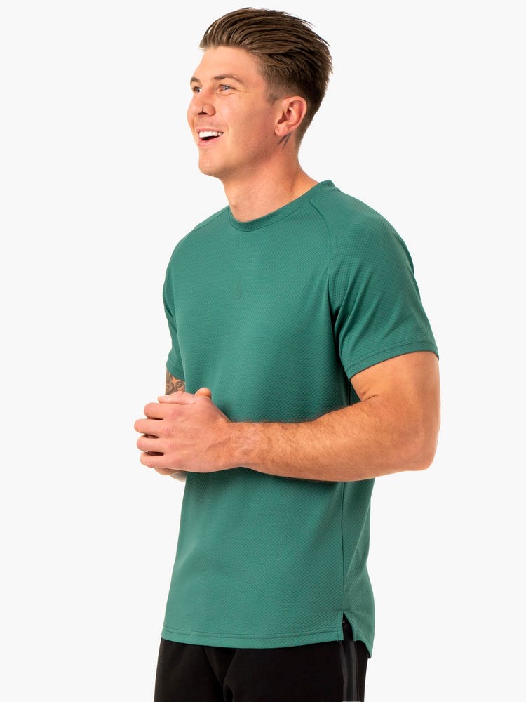 Ryderwear Enhance T-Shirt Zielone | NHOUEP271