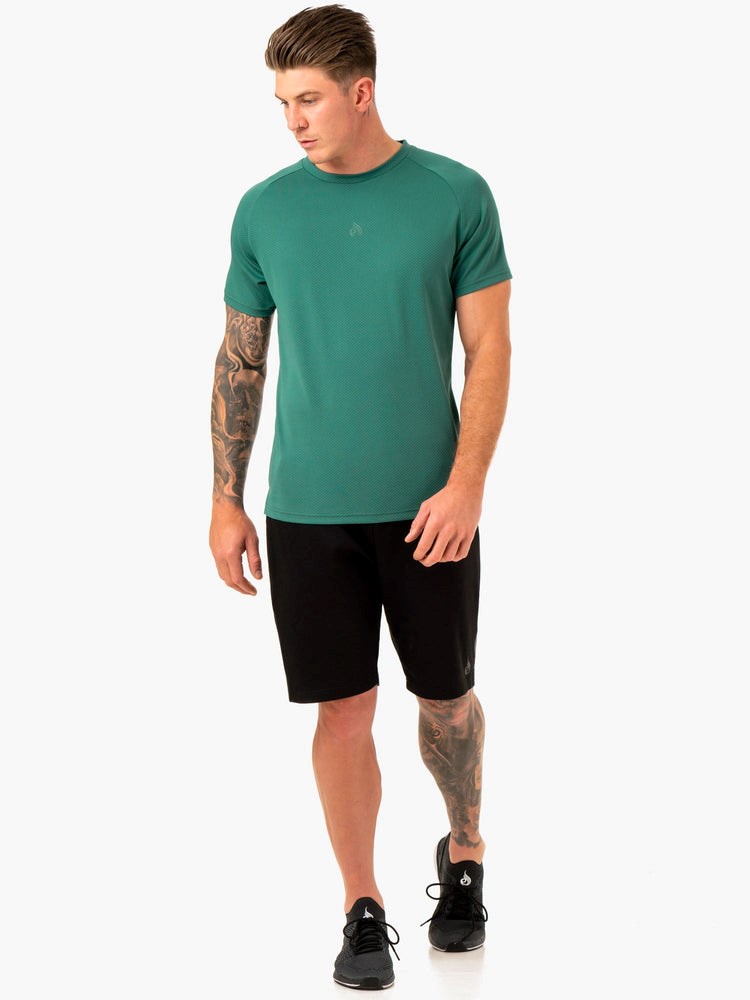 Ryderwear Enhance T-Shirt Zielone | NHOUEP271