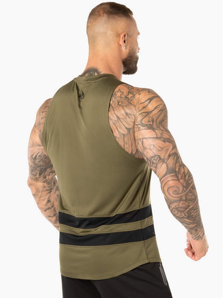 Ryderwear Evo Mesh Baller Tank Khaki | AHYGDI327