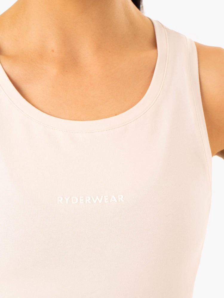 Ryderwear Evolution Bawełniane Tank Ivory | LNORSE827