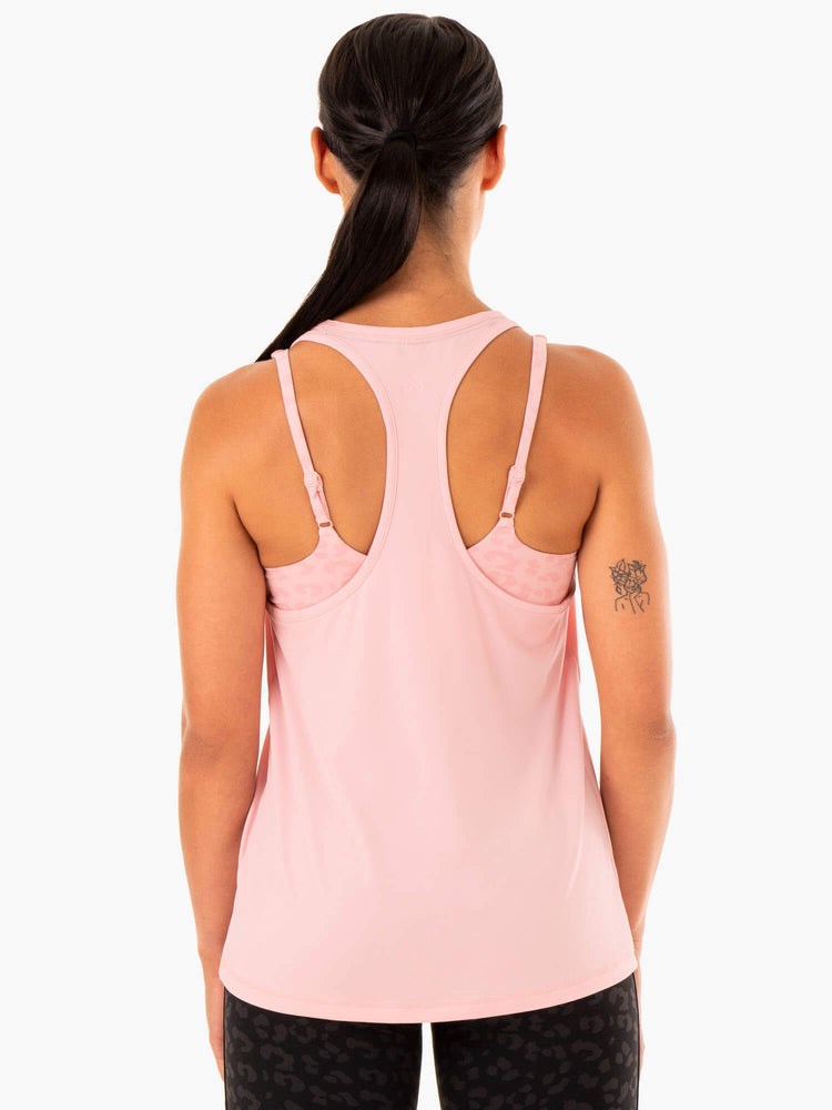 Ryderwear Evolution Racer Back Tank Różowe | TCNMPR721