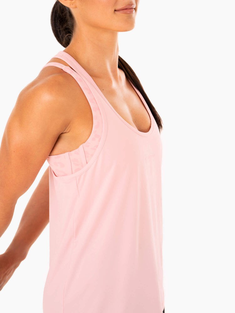 Ryderwear Evolution Racer Back Tank Różowe | TCNMPR721