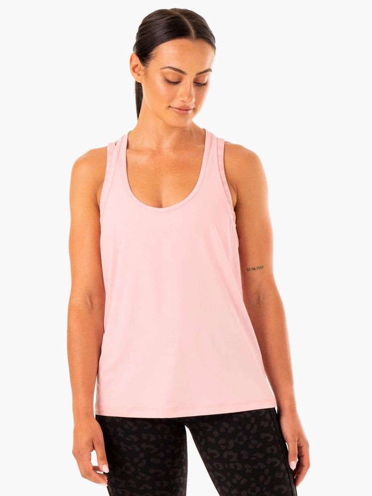 Ryderwear Evolution Racer Back Tank Różowe | TCNMPR721