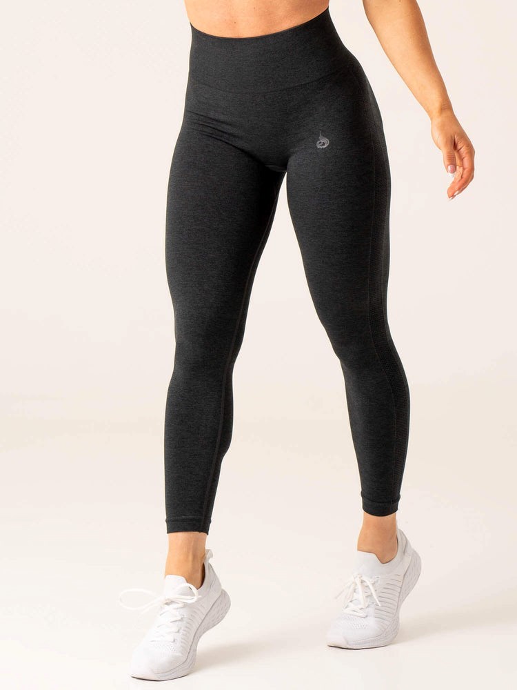 Ryderwear Evolve Seamless Leggings Czarne | TBSVXP541