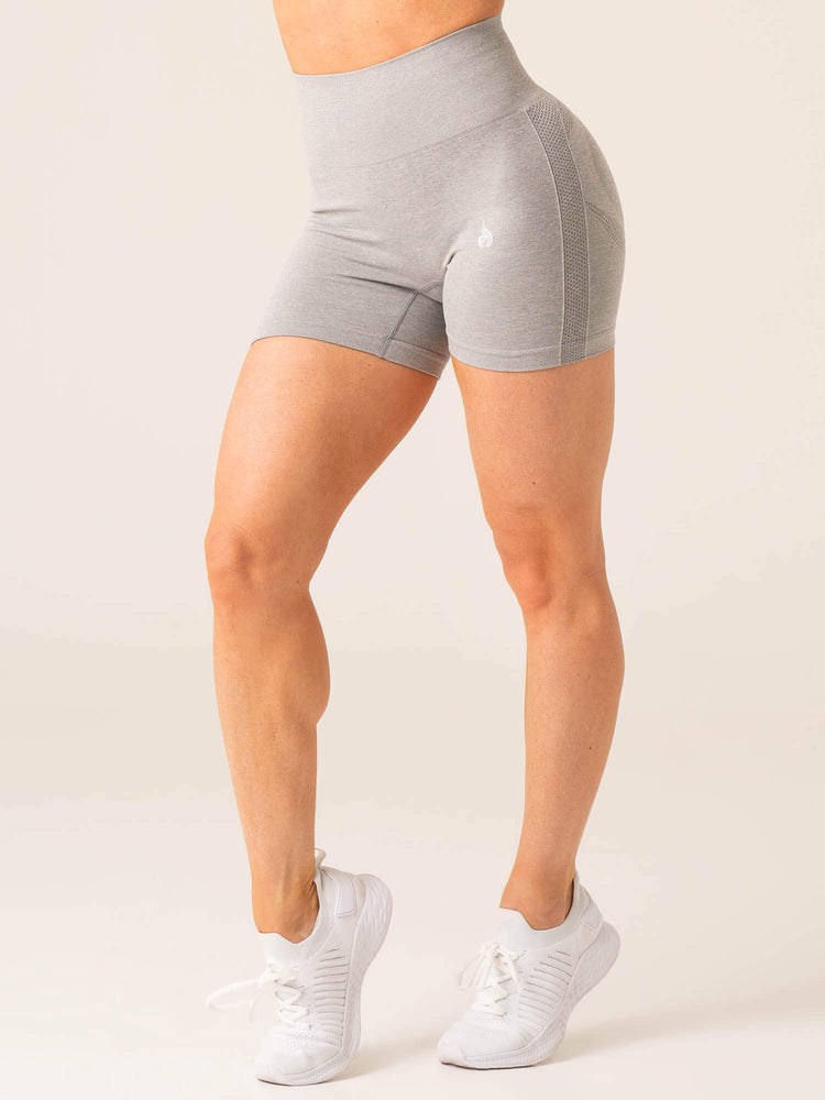 Ryderwear Evolve Seamless Shorts Głęboka Szare | XFWEKL065