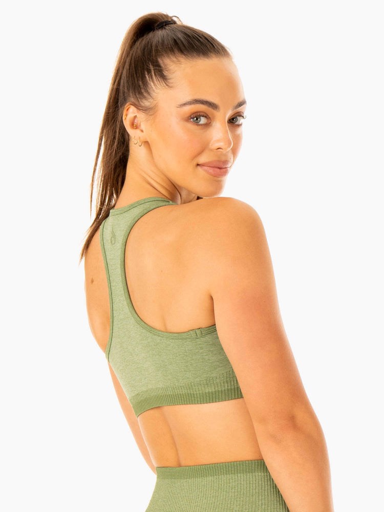 Ryderwear Excel Seamless Sports Bra Zielone | WXLQVB472