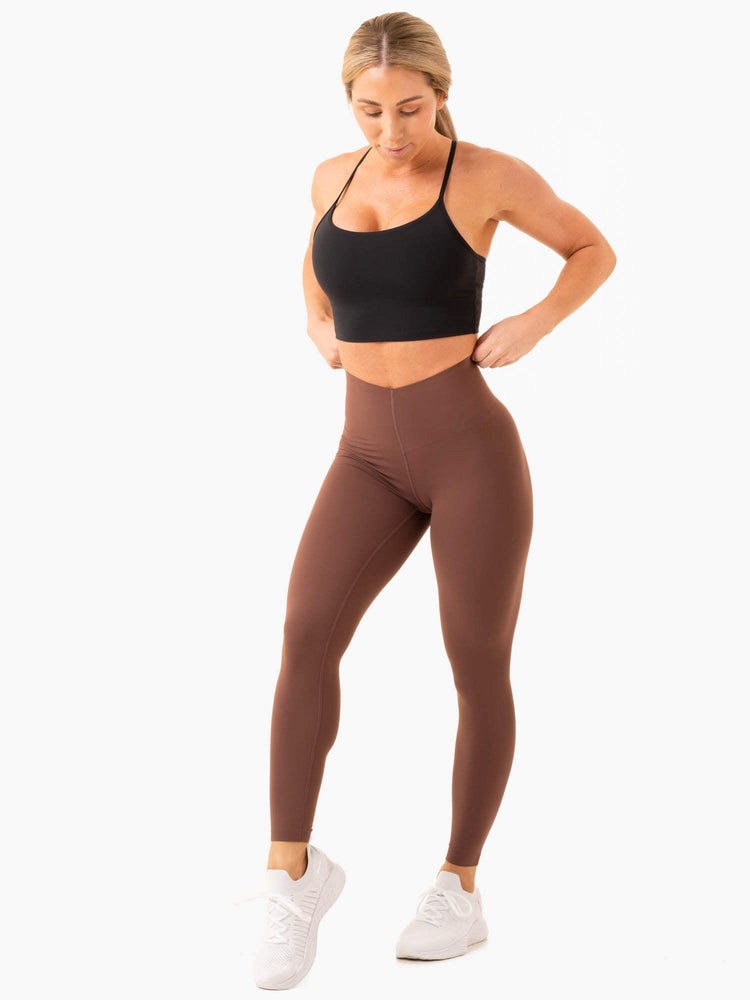 Ryderwear Extend Compression Leggings Czekolada | YNVZBX257